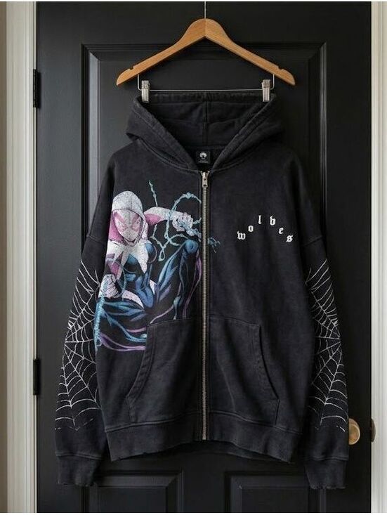 Darc Sport Other - Darc Sport x Ghost Spider Double Zip Hoodie in Black (L)